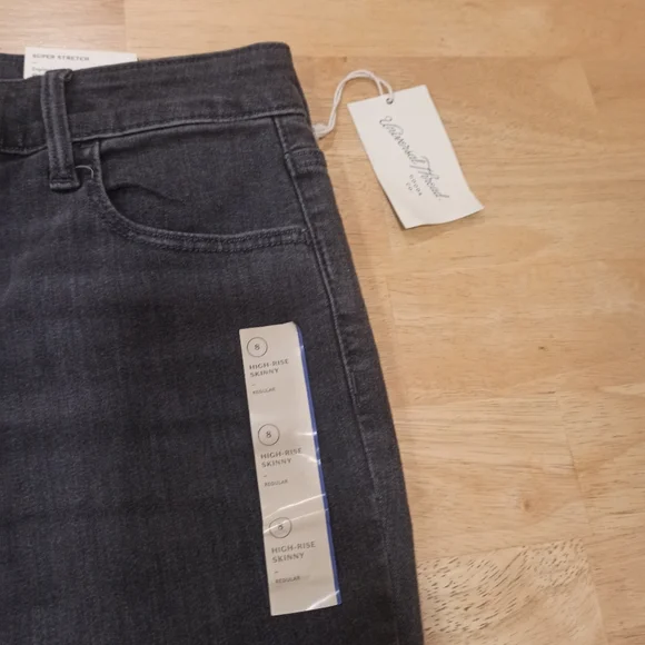 Women's Plus Size High-Rise Boyfriend Jeans - Universal Thread Black Wash 8 - Picture 6 of 16